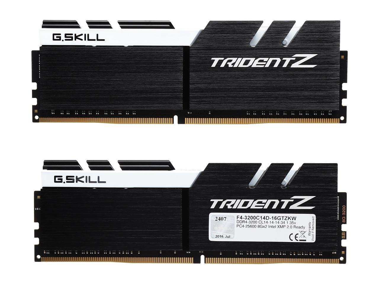 メモリー G.SKILL Trident Z  DDR4 3200MHz16GB Amazon | G.SKILL F4-3200C16D-16GTZN Trident Z Neo シリーズ